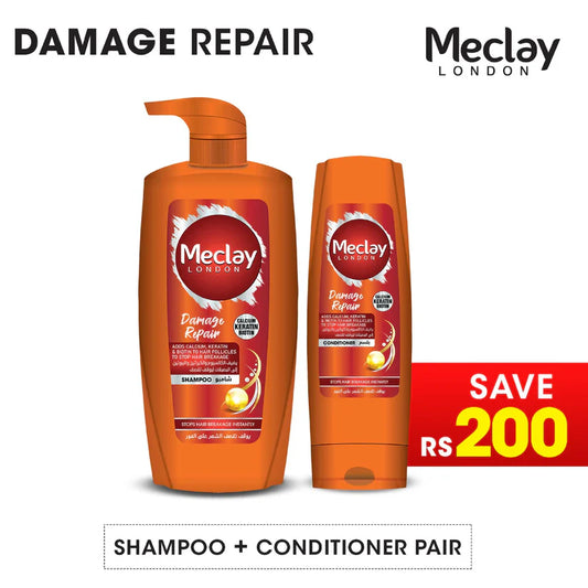 Meclay London Damage Repair Shampoo 660ml + Conditioner Pair Box