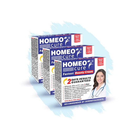 Pack Of 3 Homeo Cure Beauty Cream Highly Concentrated Fastest 2 Days Results Guaranteed